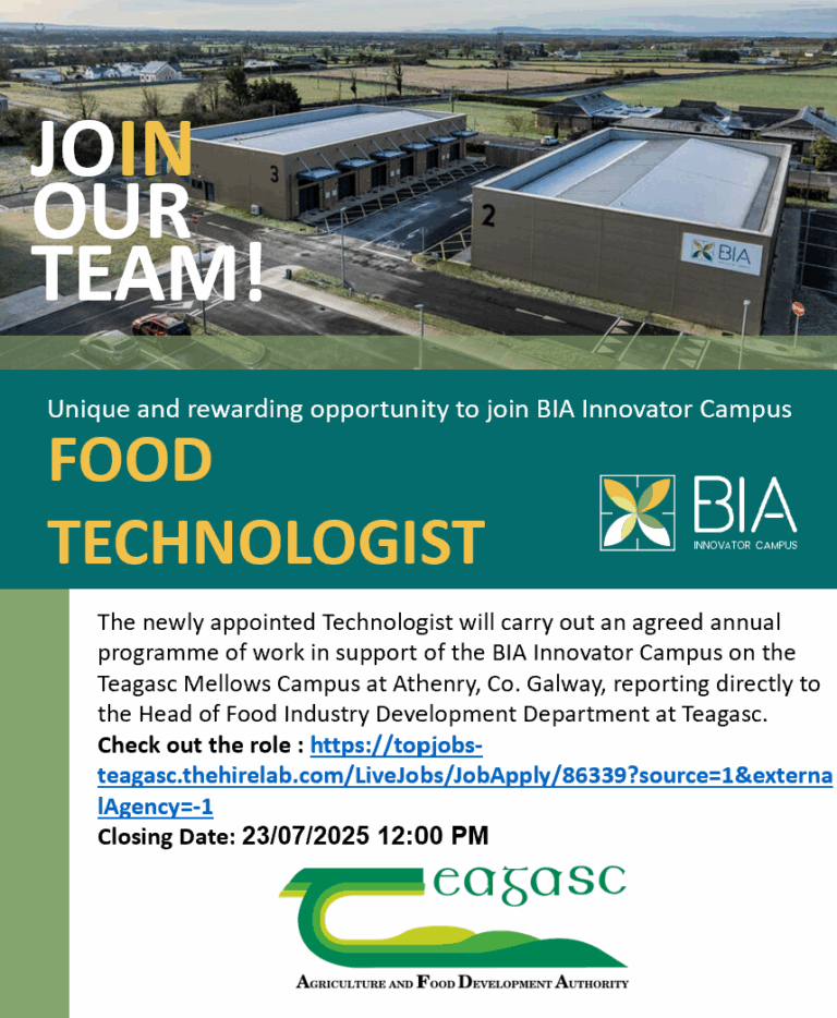 food technologist vacancy